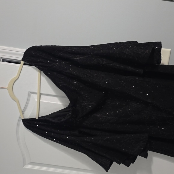 Ashley Stewart black sequence dress size 26w. Worn once - Picture 4 of 6